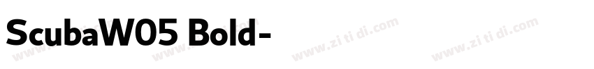 ScubaW05 Bold字体转换